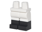 LEGO® los onderdeel Benen met Motief Wit 970c00pb0411