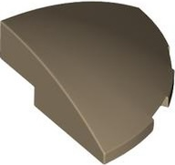 LEGO® los onderdeel Dakpan Gebogen Donker Geelbruin 76797