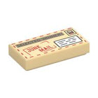 LEGO® los onderdeel Tegel met Motief Geelbruin 3069pb1287