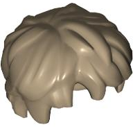 LEGO® los onderdeel Haar in kleur Donker Geelbruin 36762