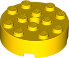 LEGO® los onderdeel Steen Rond in kleur Geel 87081