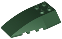 LEGO® los onderdeel Wig in kleur Donkergroen 43712