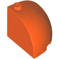 Plaatje in Gallery viewer laden, LEGO® los onderdeel Steen Rond Roodachtig Oranje 88293