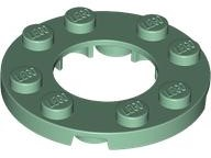 Plaatje in Gallery viewer laden, LEGO® los onderdeel Plaat Rond in kleur Zandgroen 11833