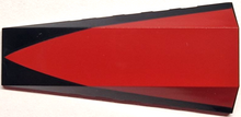 Plaatje in Gallery viewer laden, LEGO® los onderdeel Wig met Motief in kleur Zwart 5382pb002