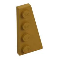 LEGO® los onderdeel Wig Plaat in kleur Parel Goud 41769