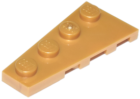 LEGO® los onderdeel Wig Plaat in kleur Parel Goud 41770