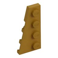 LEGO® los onderdeel Wig Plaat in kleur Parel Goud 41770