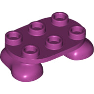 Plaatje in Gallery viewer laden, LEGO® los onderdeel Benen Aangepast in kleur Magenta 66859