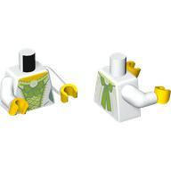 Plaatje in Gallery viewer laden, LEGO® los onderdeel Lijf met Motief Wit 973pb5739c01