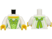 Plaatje in Gallery viewer laden, LEGO® los onderdeel Lijf met Motief Wit 973pb5739c01