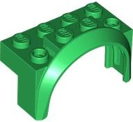 LEGO® los onderdeel Spatbord in kleur Groen 3387