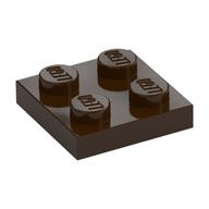 Plaatje in Gallery viewer laden, LEGO® los onderdeel Plaat Algemeen Donker Bruin 3022