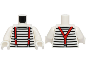 LEGO® los onderdeel Lijf met Motief Wit 973pb5740c01