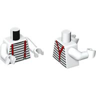 LEGO® los onderdeel Lijf met Motief Wit 973pb5740c01