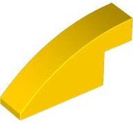Plaatje in Gallery viewer laden, LEGO® los onderdeel Dakpan Gebogen in kleur Geel 3573