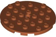 LEGO® los onderdeel Plaat Rond in kleur Donker Oranje 11213