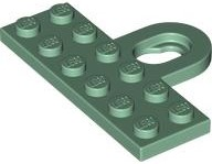Plaatje in Gallery viewer laden, LEGO® los onderdeel Plaat Aangepast in kleur Zandgroen 78168