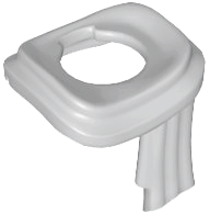LEGO® Lijf Accessoire Licht Blauwachtig Grijs 25376