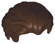 LEGO® los onderdeel Haar in kleur Donker Bruin 25972