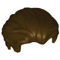 Plaatje in Gallery viewer laden, LEGO® los onderdeel Haar in kleur Donker Bruin 25972
