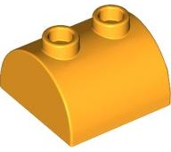 LEGO® los onderdeel Dakpan Gebogen Helder Licht Oranje 30165