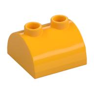 Plaatje in Gallery viewer laden, LEGO® los onderdeel Dakpan Gebogen Helder Licht Oranje 30165