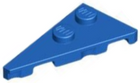 LEGO® los onderdeel Wig Plaat in kleur Blauw 65429