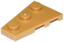 Plaatje in Gallery viewer laden, LEGO® los onderdeel Wig Plaat in kleur Parel Goud 43723