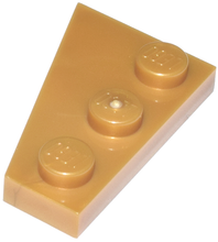 Plaatje in Gallery viewer laden, LEGO® los onderdeel Wig Plaat in kleur Parel Goud 43722