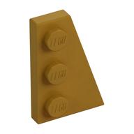 Plaatje in Gallery viewer laden, LEGO® los onderdeel Wig Plaat in kleur Parel Goud 43722