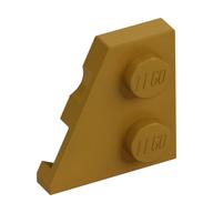 Plaatje in Gallery viewer laden, LEGO® los onderdeel Wig Plaat in kleur Parel Goud 24299