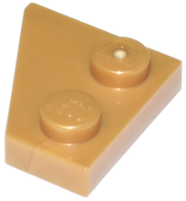 Plaatje in Gallery viewer laden, LEGO® los onderdeel Wig Plaat in kleur Parel Goud 24307