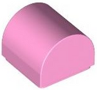 LEGO® los onderdeel Dakpan Gebogen in kleur Fel Roze 49307