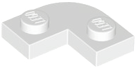 Plaatje in Gallery viewer laden, LEGO® los onderdeel Plaat Rond in kleur Wit 79491