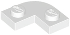 LEGO® los onderdeel Plaat Rond in kleur Wit 79491