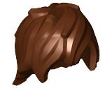 Plaatje in Gallery viewer laden, LEGO® los onderdeel Haar in kleur Roodachtig Bruin 25378
