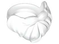 Plaatje in Gallery viewer laden, LEGO® los onderdeel Lijf Accessoire in kleur Wit 93223