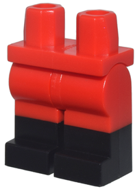 LEGO® los onderdeel Benen met Motief Rood 970c00pb0411