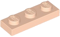 LEGO® los onderdeel Plaat Algemeen in kleur Lichte Noga 3623