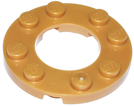 LEGO® los onderdeel Plaat Rond in kleur Parel Goud 11833