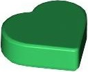 LEGO® los onderdeel Tegel Rond in kleur Groen 39739