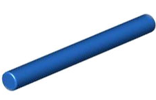 LEGO® los onderdeel Staaf in kleur Blauw 30374