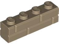 LEGO® los onderdeel Steen Aangepast Donker Geelbruin 15533