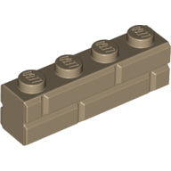 Plaatje in Gallery viewer laden, LEGO® los onderdeel Steen Aangepast Donker Geelbruin 15533
