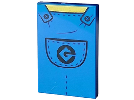 LEGO® los onderdeel Tegel met Motief Blauw 26603pb418