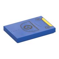 LEGO® los onderdeel Tegel met Motief Blauw 26603pb418