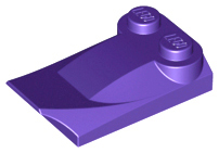 Plaatje in Gallery viewer laden, LEGO® los onderdeel Dakpan Gebogen Donkerpaars 47456