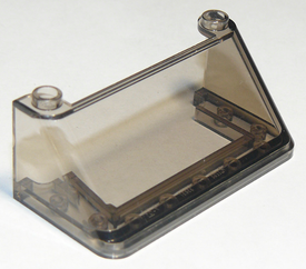 LEGO® los onderdeel Voorruit Doorzichtig Zwart 92583