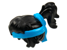 LEGO® los onderdeel Haar in kleur Zwart 76917pb01